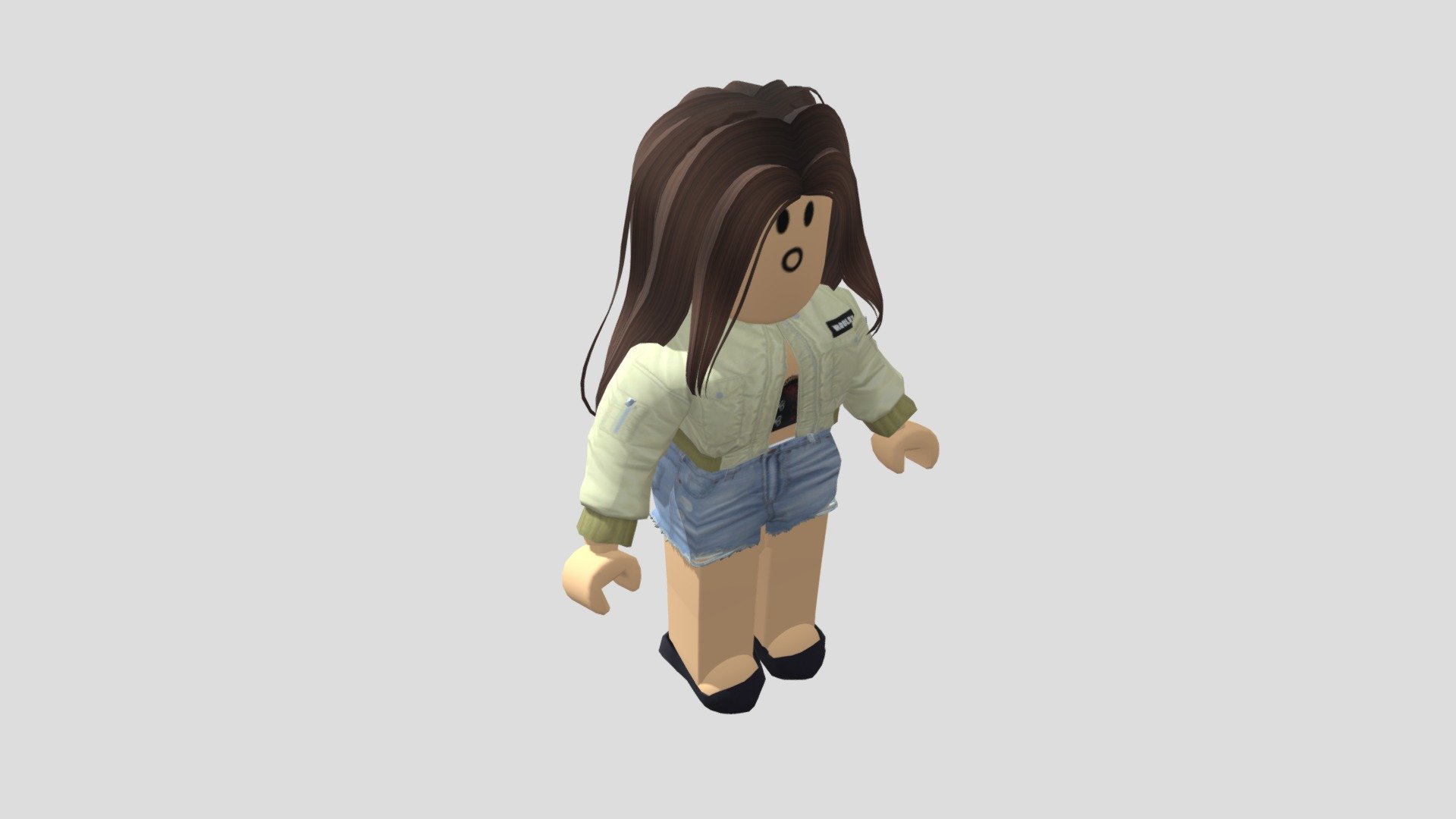 Roblox R6 Girl with Layered clothes - Download Free 3D model by BlueCheese  (@BlueCheeze) [2fd3ff8]