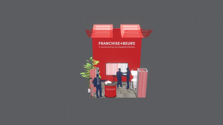 Franchise+Beurs: Medium Stand Sponsor (Optimaal) 3D Model