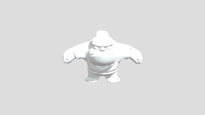 The Apes Cartoon T Pose 3D Model