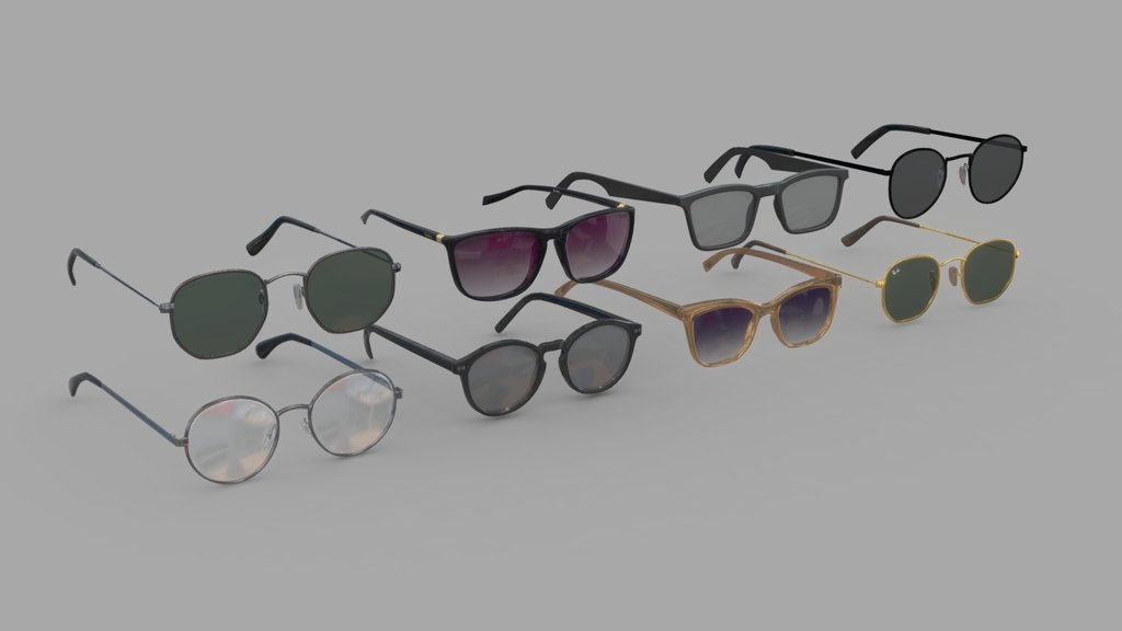 Free Sunglasses Set (LowPoly)