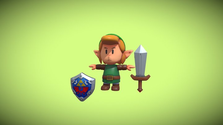 Link Awakening 3D Model