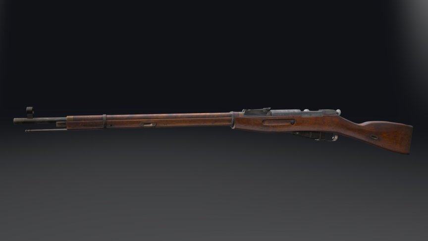 mosin nagant 3d model