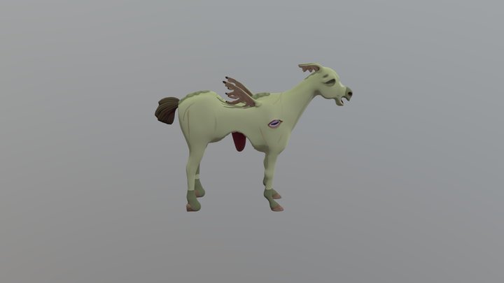 Decrepit Equine 3D Model