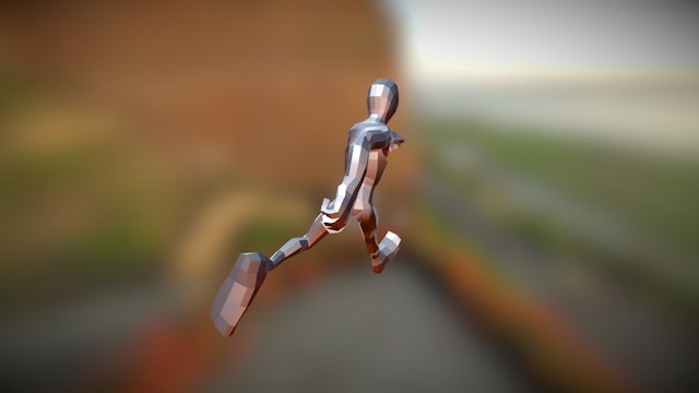 3D Run Cycle 3D Model