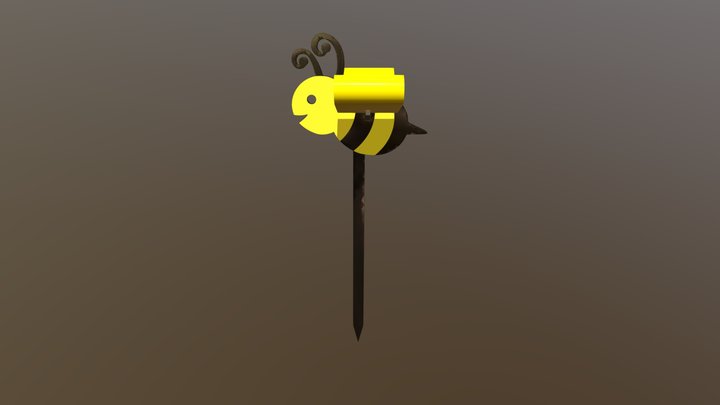 stickyTrap_Bee_version07_v01 3D Model