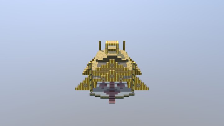 3D Temple Level Design 3D Model