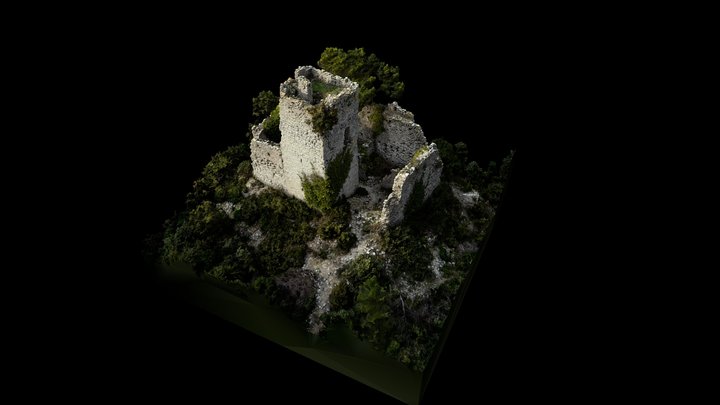 Castellas de Belvezet (Gard, FRA) 3D Model