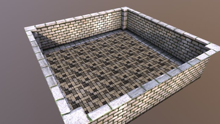 Dungeon Wall 3D Model