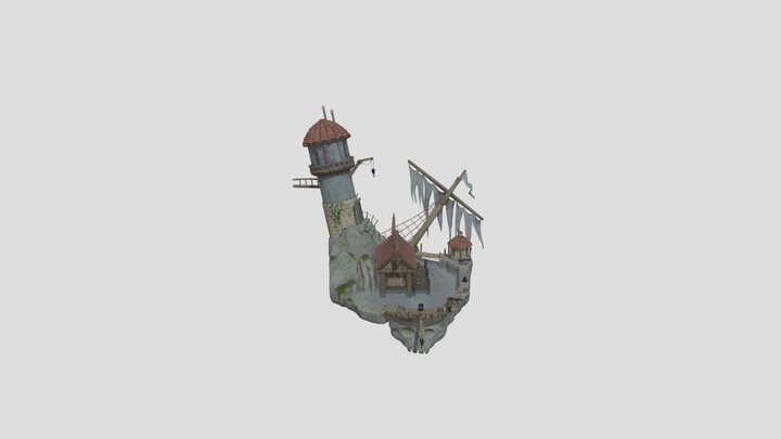 Pirate Diorama 3D Model