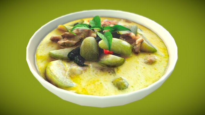 Green Curry 3D Model