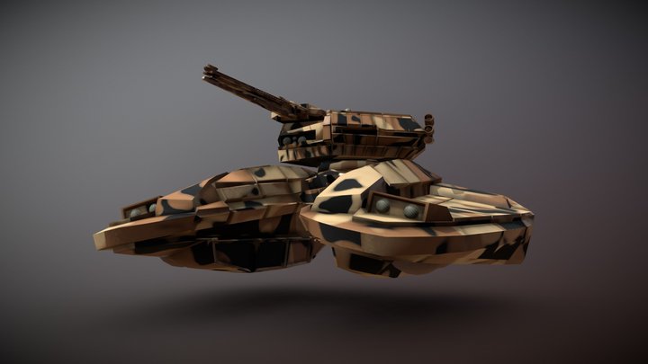 Futuristic Tank 3D Model