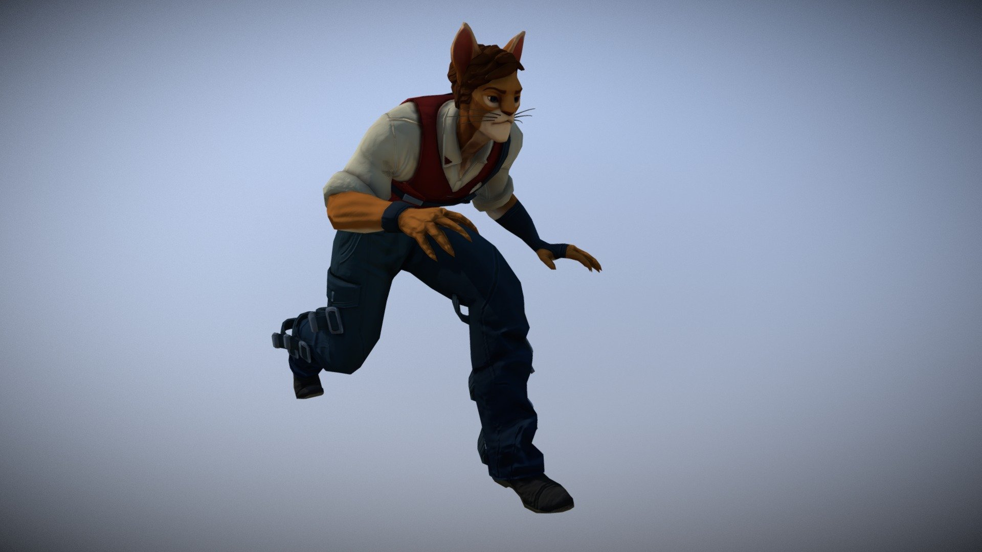 Cat guy sneak walk