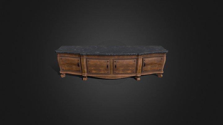 Dishonored 2 cupboard 3D Model