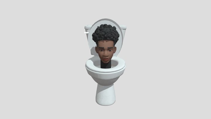 Miles morales skibidi toilet(Face) 3D Model