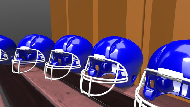 NFL Football Helmet - 3D model by rosscobarefoot (@rosscobarefoot