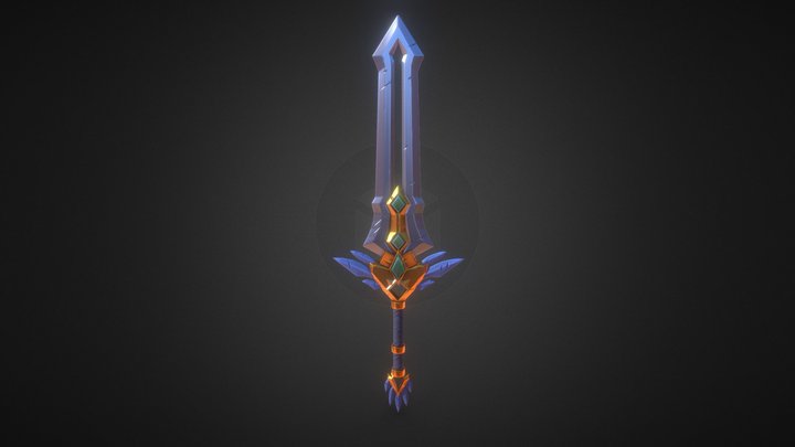Stylised Sword 3D Model
