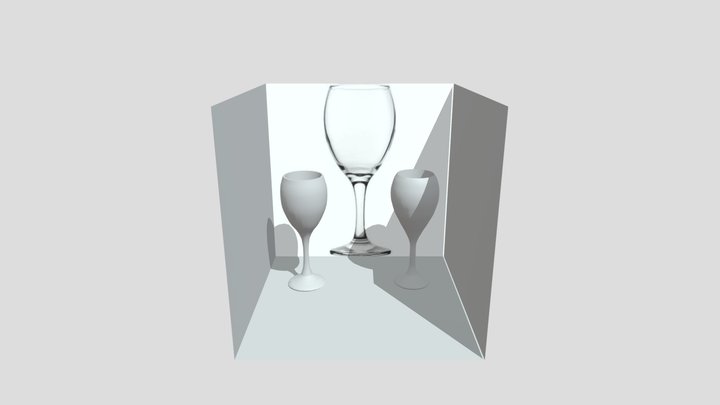 Wine Glass draft 3D Model