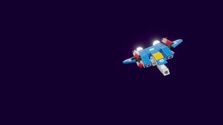 Blue Striker 3D Model
