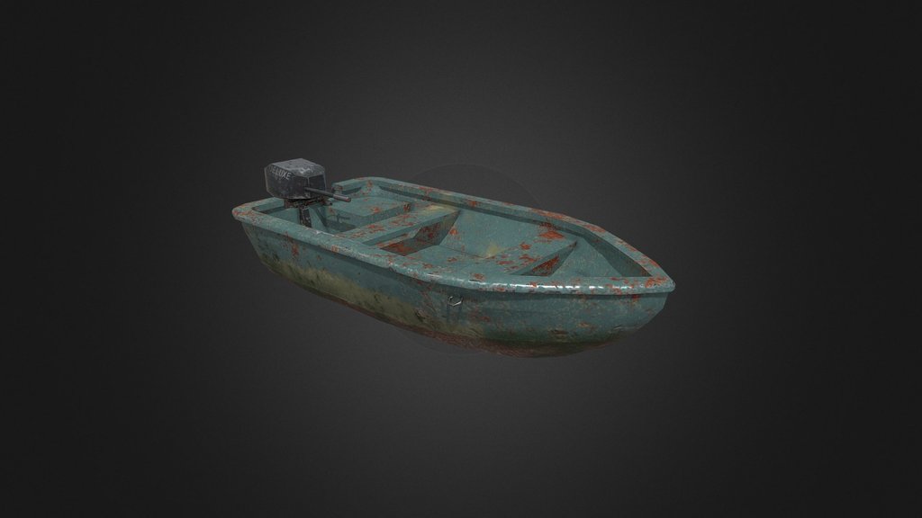 Old Jon Boat | Low poly