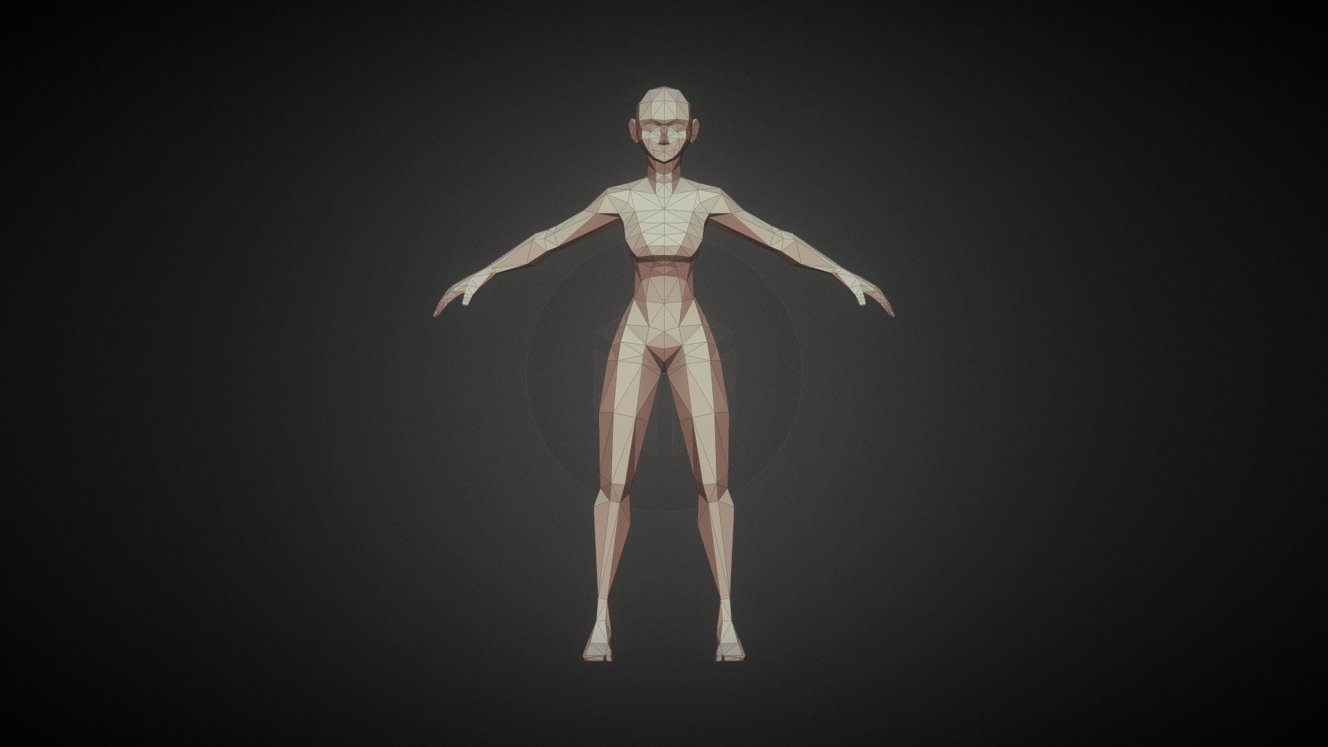 Universal Low Poly Female Base Mesh - Download Free 3D model by Lucas ...