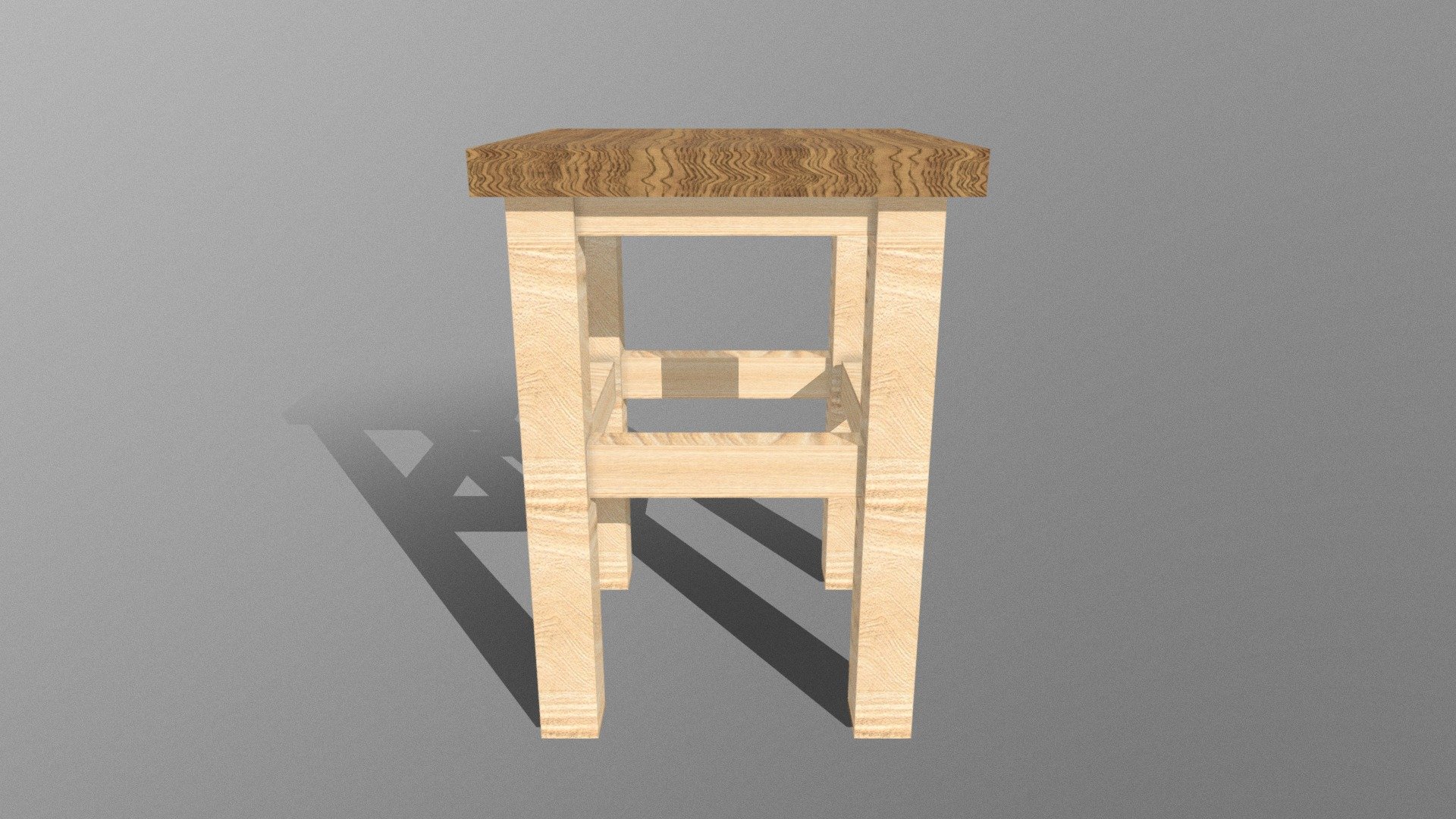 Detalised Stool (have texture’s) - Download Free 3D model by BerBer0s