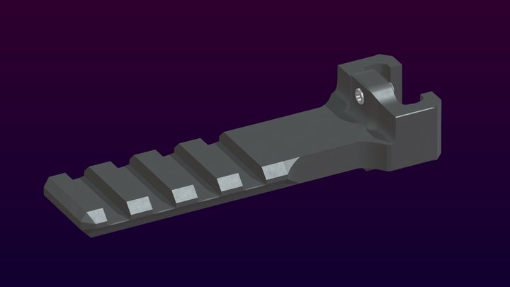 Arisaka Defense Mossie Midnight 1913 FSB Mount 3D Model