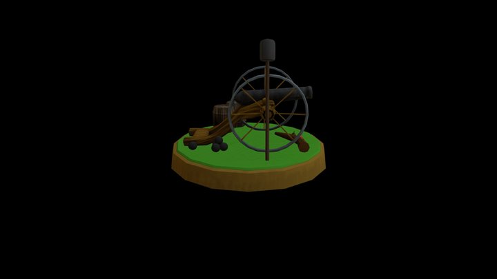 19th Cent Cannon 3D Model