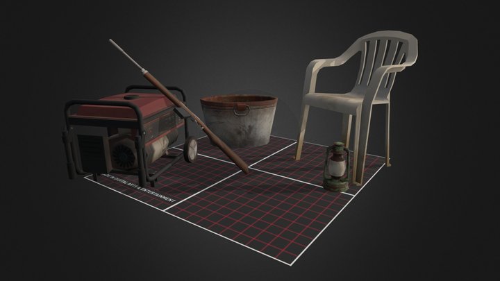 DAE 5 Finished props - Forest Loner 3D Model