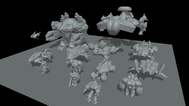 Terran Units 3D Model