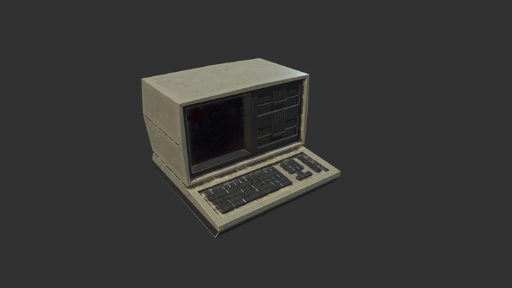 Vintage Computer 3D Model