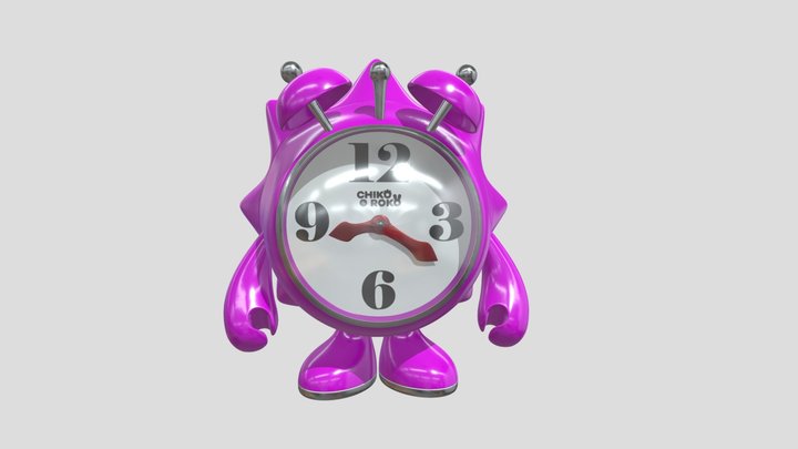 Chiklock - Chiko Roko - Pink 3D Model
