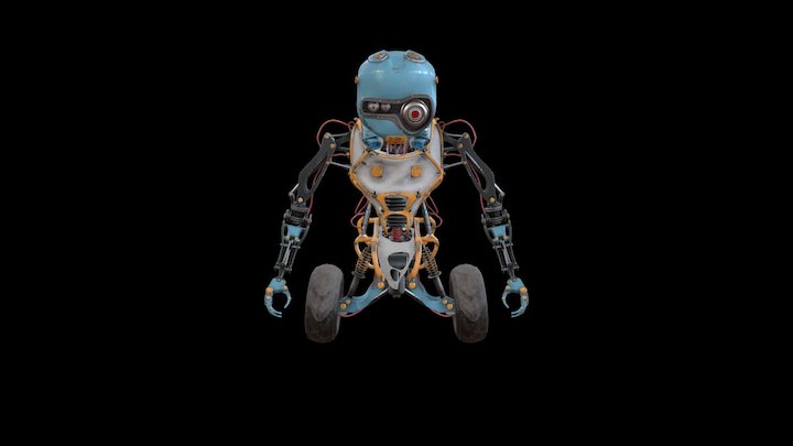 JunkBot 3D Model