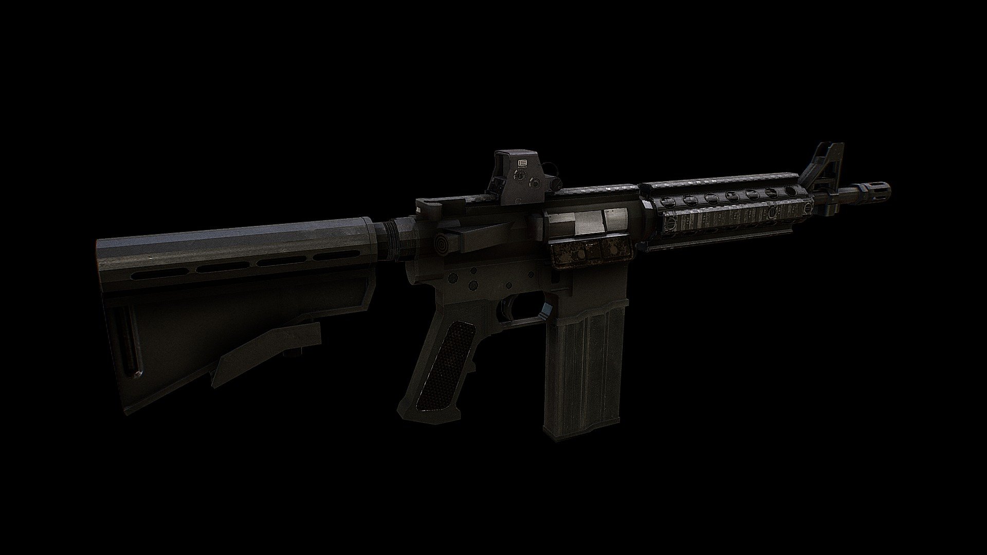 M4A1 - Low poly (Made by Blockbench) - 3D model by QuartekStudio ...