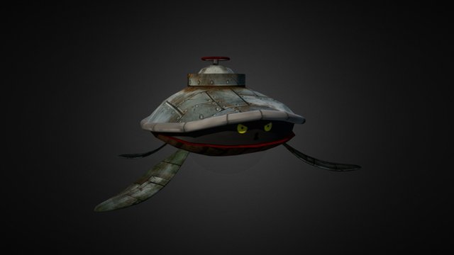 Fantasy Chest Project - Deep Sea Turtle Chest 3D Model