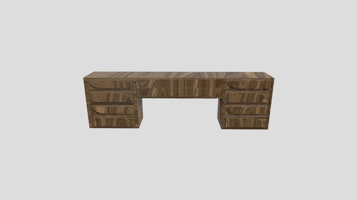 Contemporary Desk 3D Model
