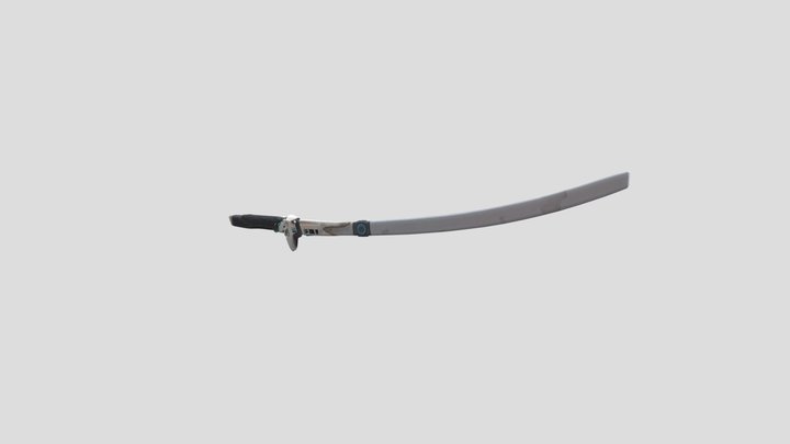 Genji's Katana: Carbon Skin – Free 3D Model STL