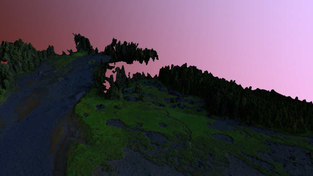Klawock Aerial Package Simplified 3d Mesh