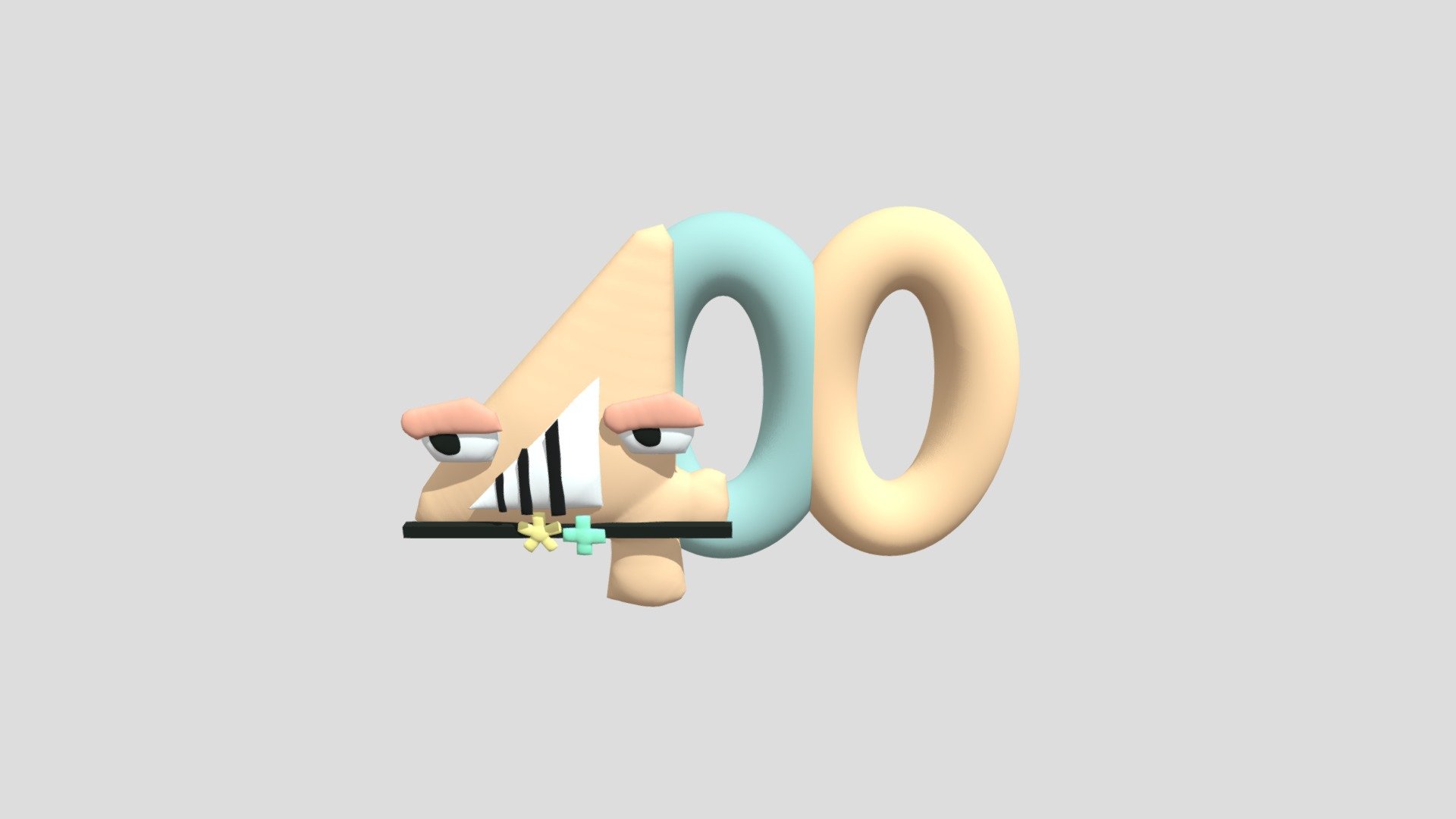 3  Number Lore (Kind Of) - 3D model by Blue7gou (@Alphabetlorefan2022)  [0ef0712]