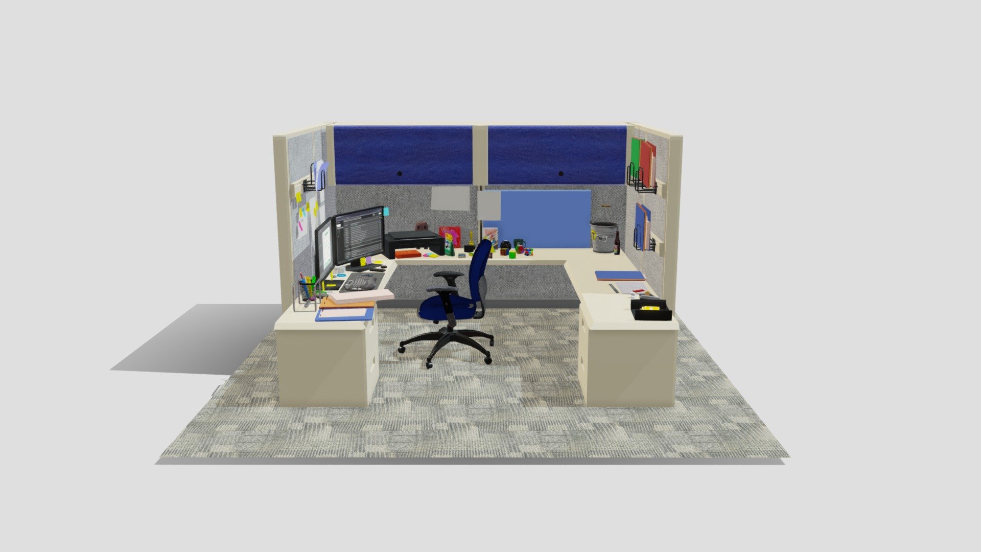 Work Desk - Download Free 3D model by Jonnie (@scaryrocker8) [2fec882 ...