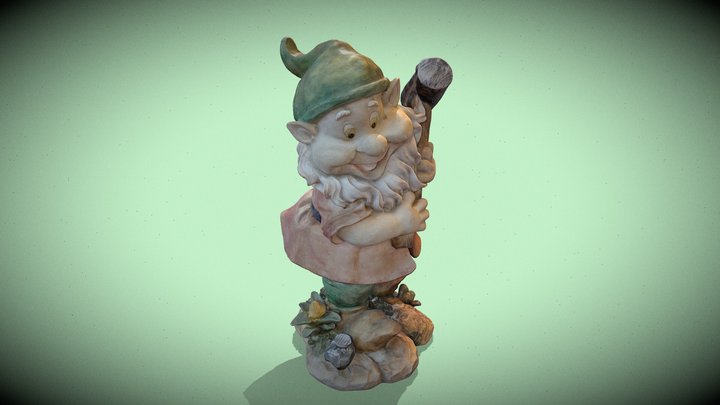 Garden Gnome 3D Model