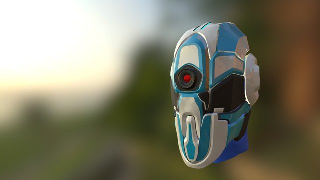 Robot Head 3D Model
