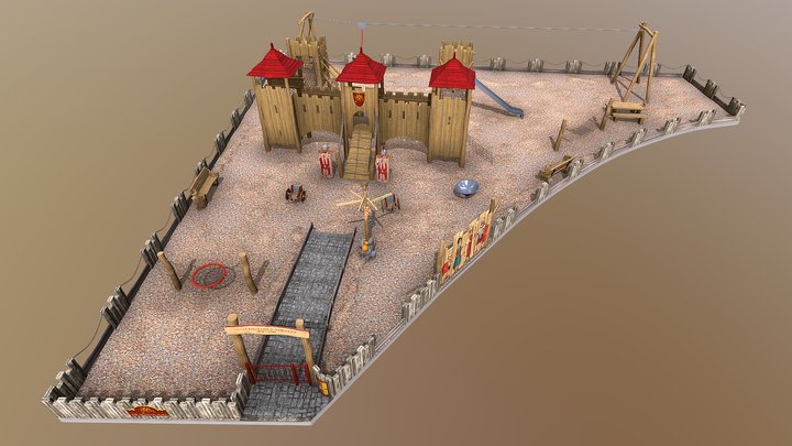 Roman Play Area, Tamfourhill 3D Model