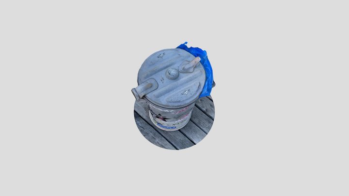 low effort apple AR Kit trashcan scan 3D Model