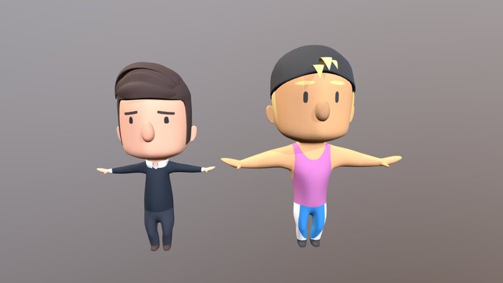 Norman character models 3D Model