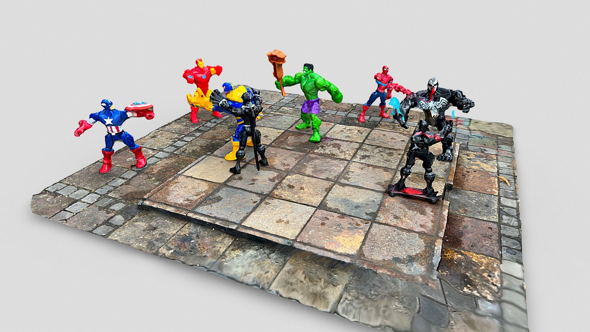 Day 346 Marvel Avengers Action Figures Download Free 3D model by Emm