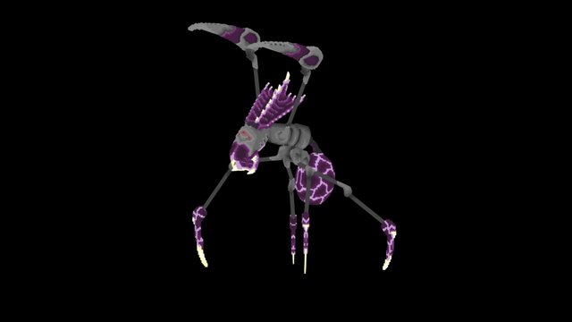 Cyborg Spider 3D Model