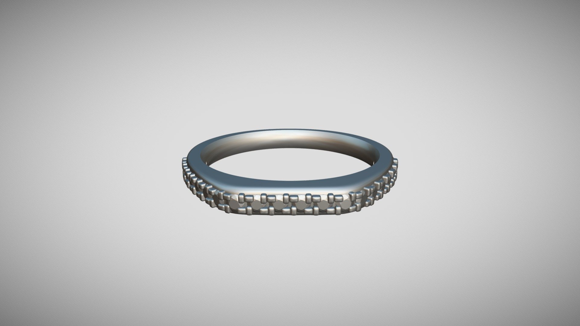 Designer Square Prongs Shank Ring - 3D model by jewelleryworld99 ...