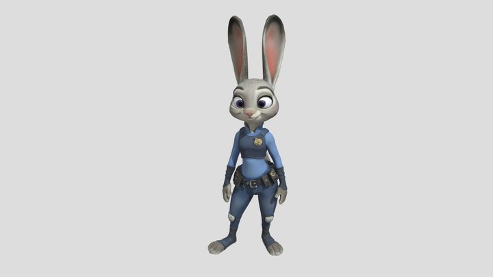 Judy Hopps In Zootopia 2 ready for printing 3D Model