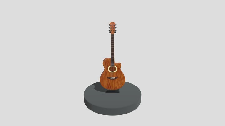 Accoustic Guitar 3D Model