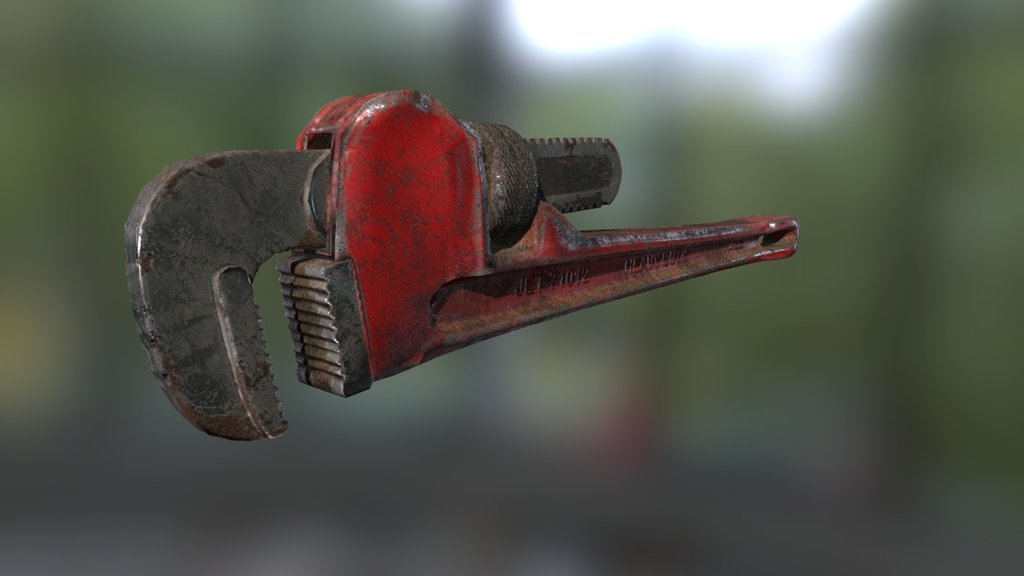 Plumbers Wrench — Sketchfab embed 3D viewer